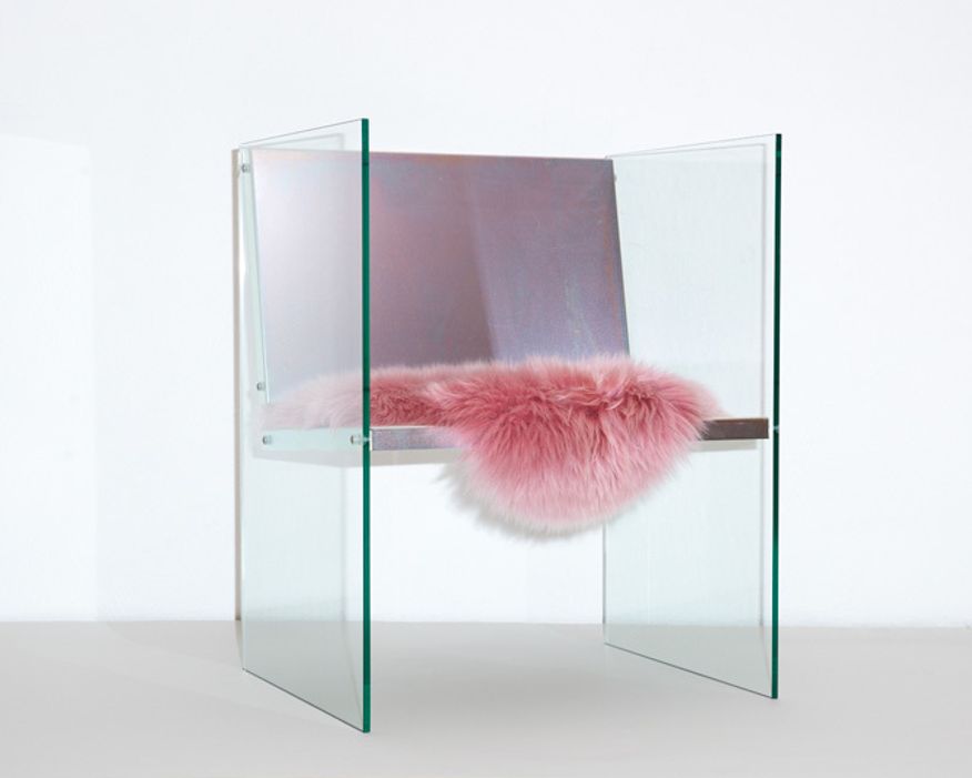 Fredrik Paulsen Glass Steel Chair